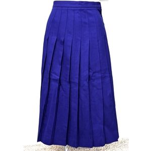 Vintage Talbots Royal Blue Pleated Wool Skirt